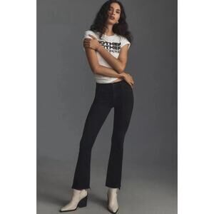 MOTHER Women's Insider Crop Step Fray Jeans in Night In Venice Wash, Size 24,EUC